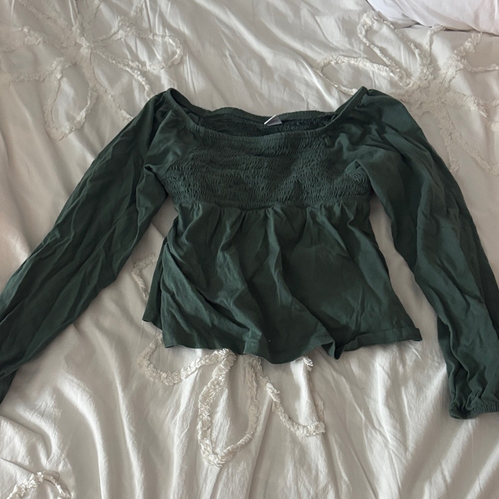 Old Navy Kids Forest Green Blouse